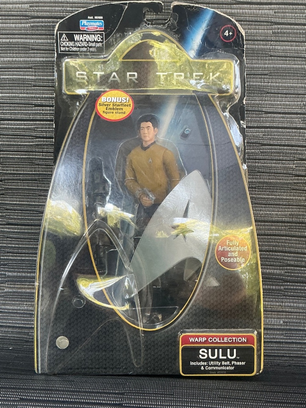 Star Trek 2009 Hikaru Sulu Warp Collection 6 Inch Action Figure Playmates New - Picture 2 of 13